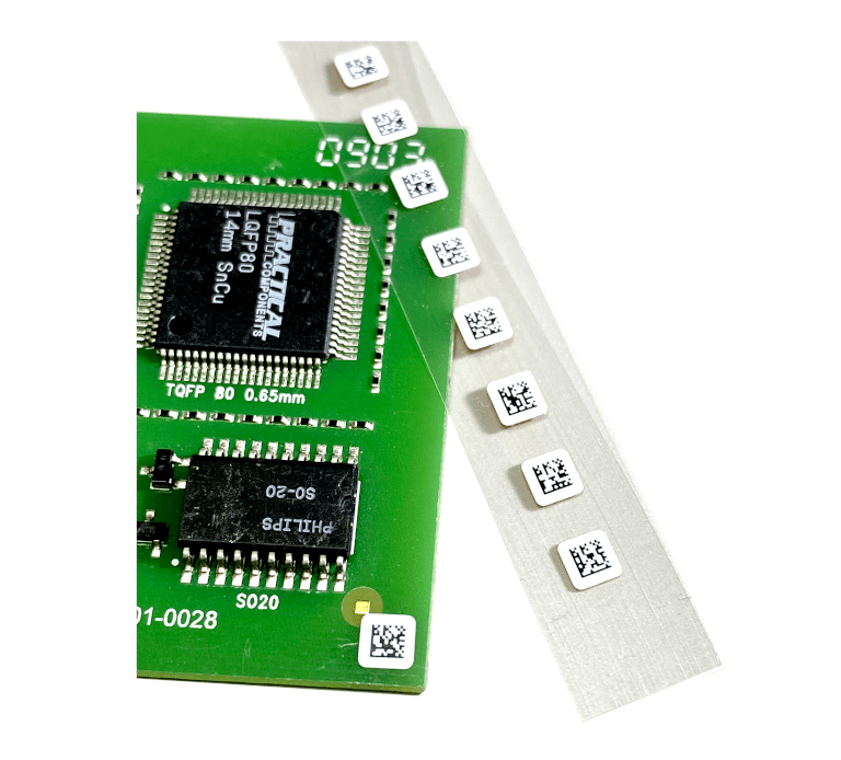 Miniature PCB Barcode Labels