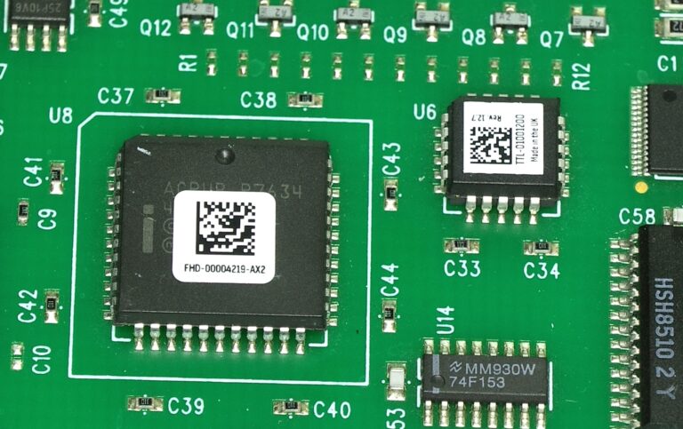 High-durability labels on electronic components