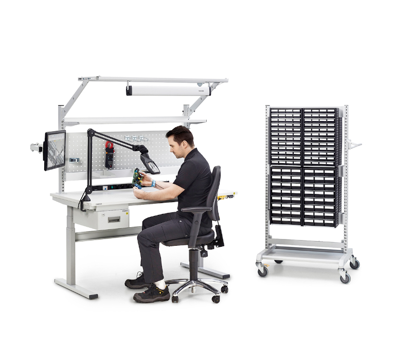 Treston ESD workstation and storage trolley