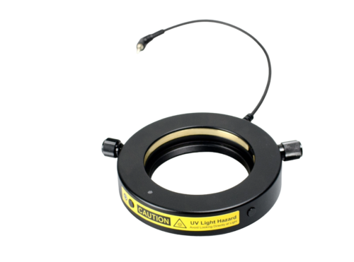 Dual White and UV LED Ring Light with Dimmer and Segment Control